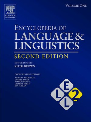 cover image of Encyclopedia of Language and Linguistics, Volumes 1-14